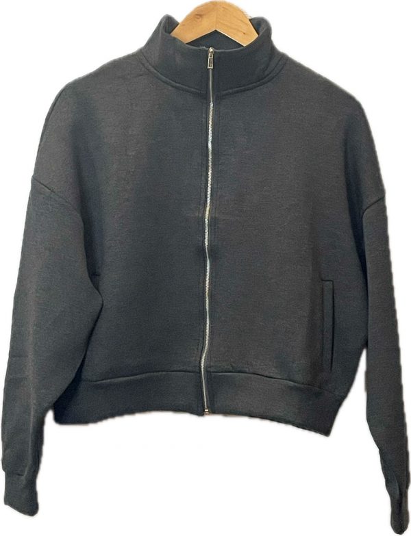 Sudadera de cuello subido y cierre con cremallera - Imagen 3