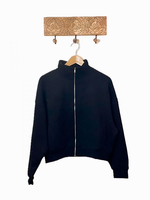 Sudadera de cuello subido y cierre con cremallera - Imagen 5