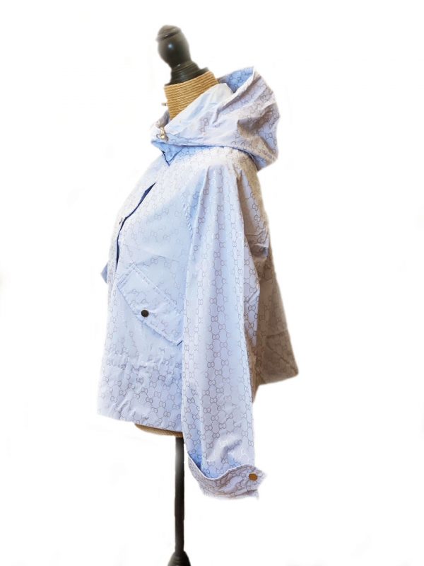Parca / chaqueta corta azul cielo - Imagen 2