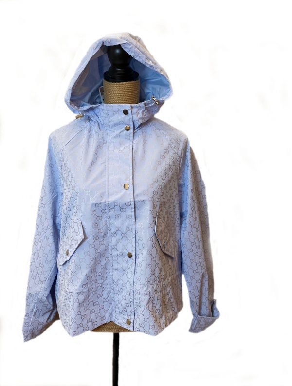 Parca / chaqueta corta azul cielo - Imagen 3