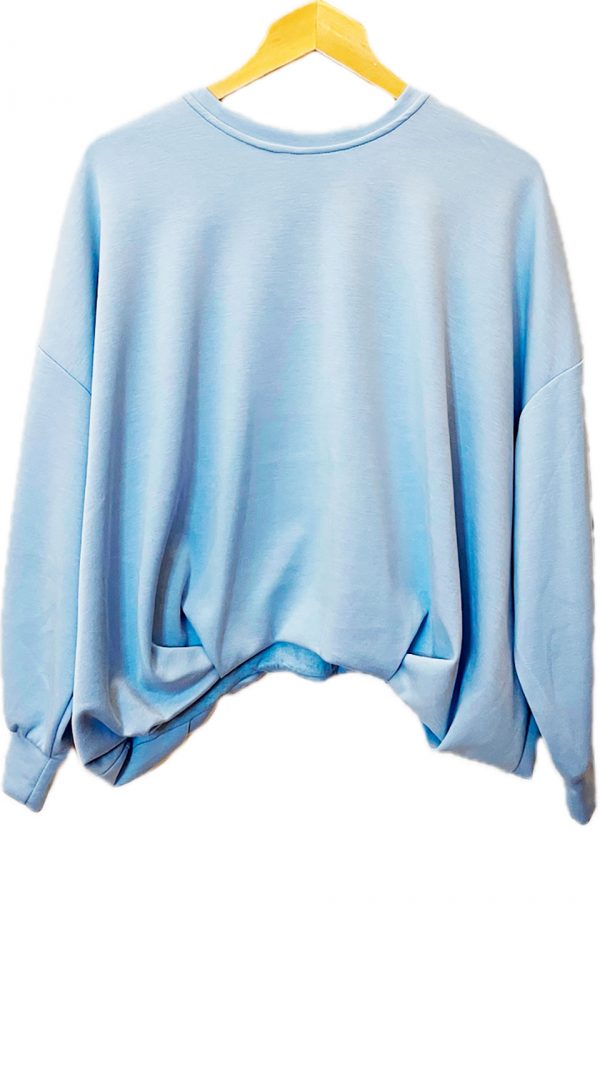 Sudadera oversize con acabado abullonado - Imagen 3