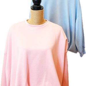 Sudadera oversize con acabado abullonado