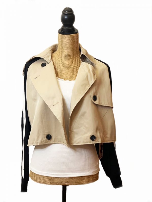 Chaqueta corta (un combinado de chaqueta, gabardina y sudadera) - Imagen 6