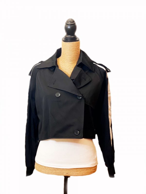 Chaqueta corta (un combinado de chaqueta, gabardina y sudadera) - Imagen 3