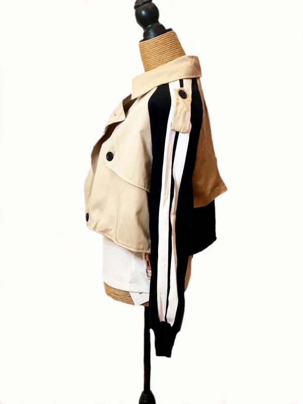 Chaqueta corta (un combinado de chaqueta, gabardina y sudadera) - Imagen 2