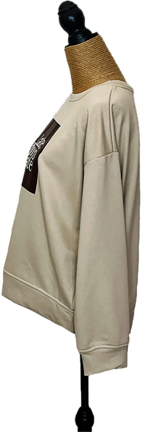 Sudadera de algodón con letras en la parte frontal - Imagen 2