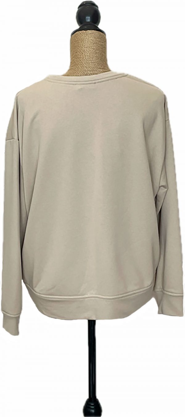 Sudadera de algodón con letras en la parte frontal - Imagen 4