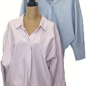 Blusa de rayas estilo oversize