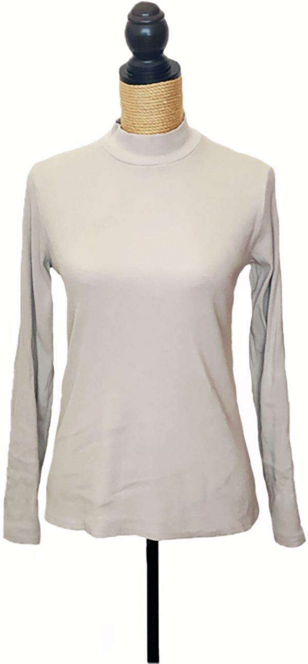 Camiseta manga larga de cuello vuelto corto - Imagen 5