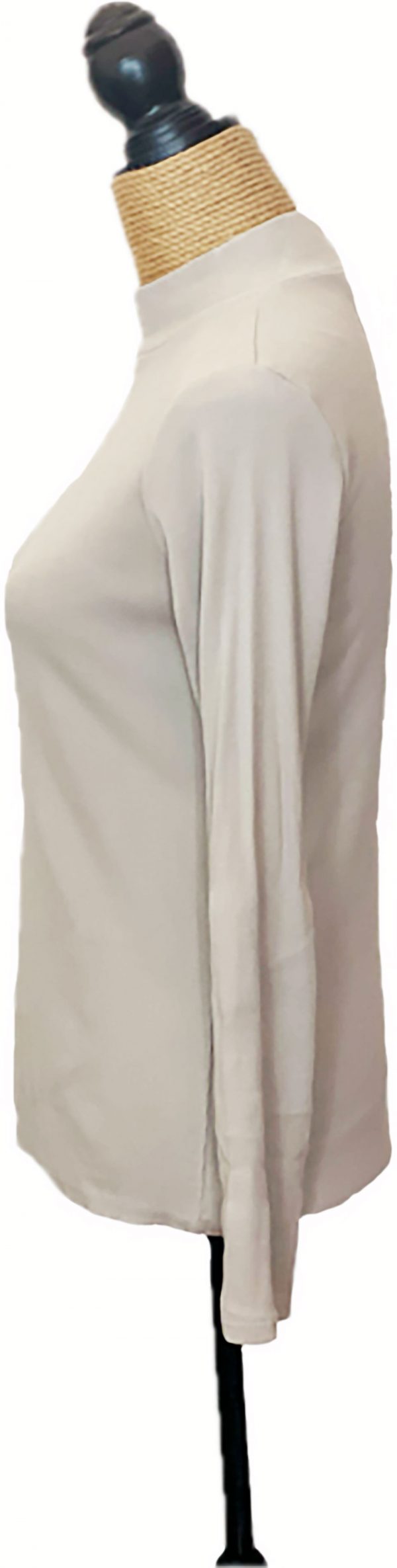 Camiseta manga larga de cuello vuelto corto - Imagen 3