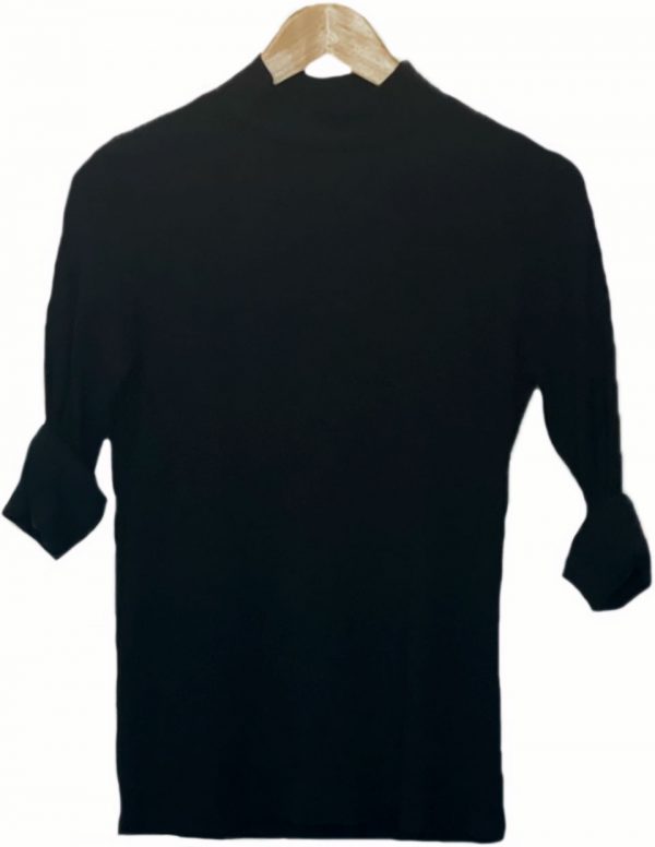 Camiseta manga larga de cuello vuelto corto - Imagen 2
