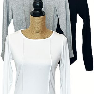 Camiseta de cuello redondo de manga larga